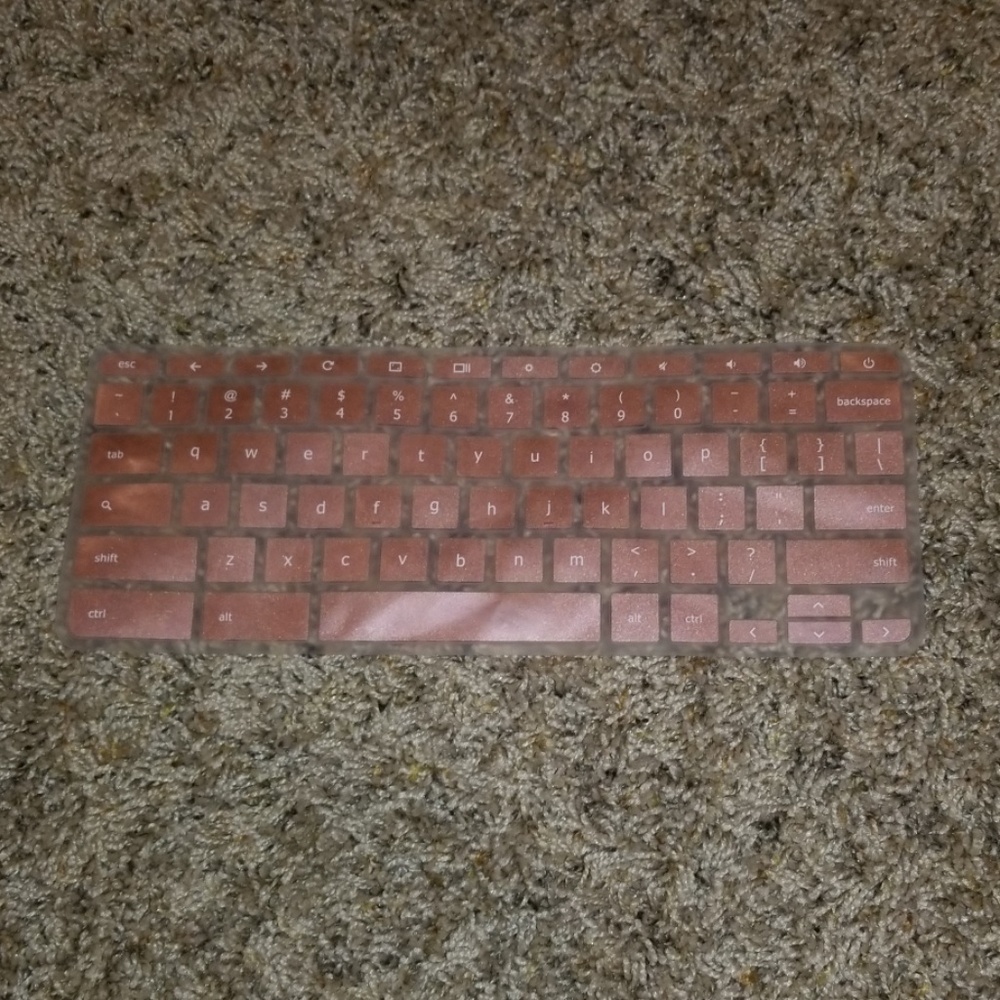 Chromebook rosegold keyboard cover